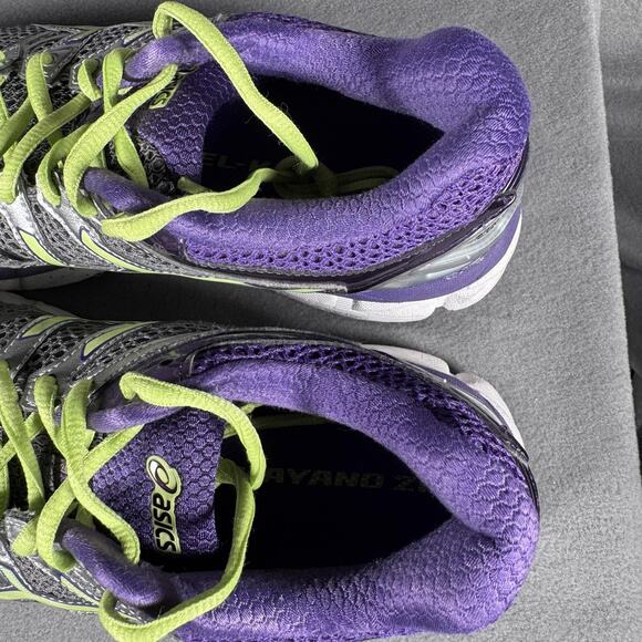 Asics Gel-Kayano 21 Shoes Womens Size 9.5 Purple Gray Running Stability Sneakers - Picture 4 of 11